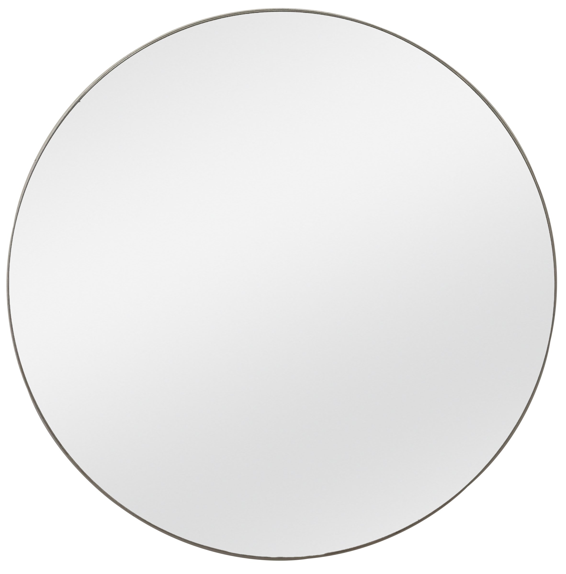 Canis Round Mirror Country Silver 80cm